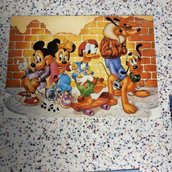 Lot Of 4 Vintage 90’s Disney Mickey Mouse Goofy Mine Postcards Florida - Picture 3 of 10